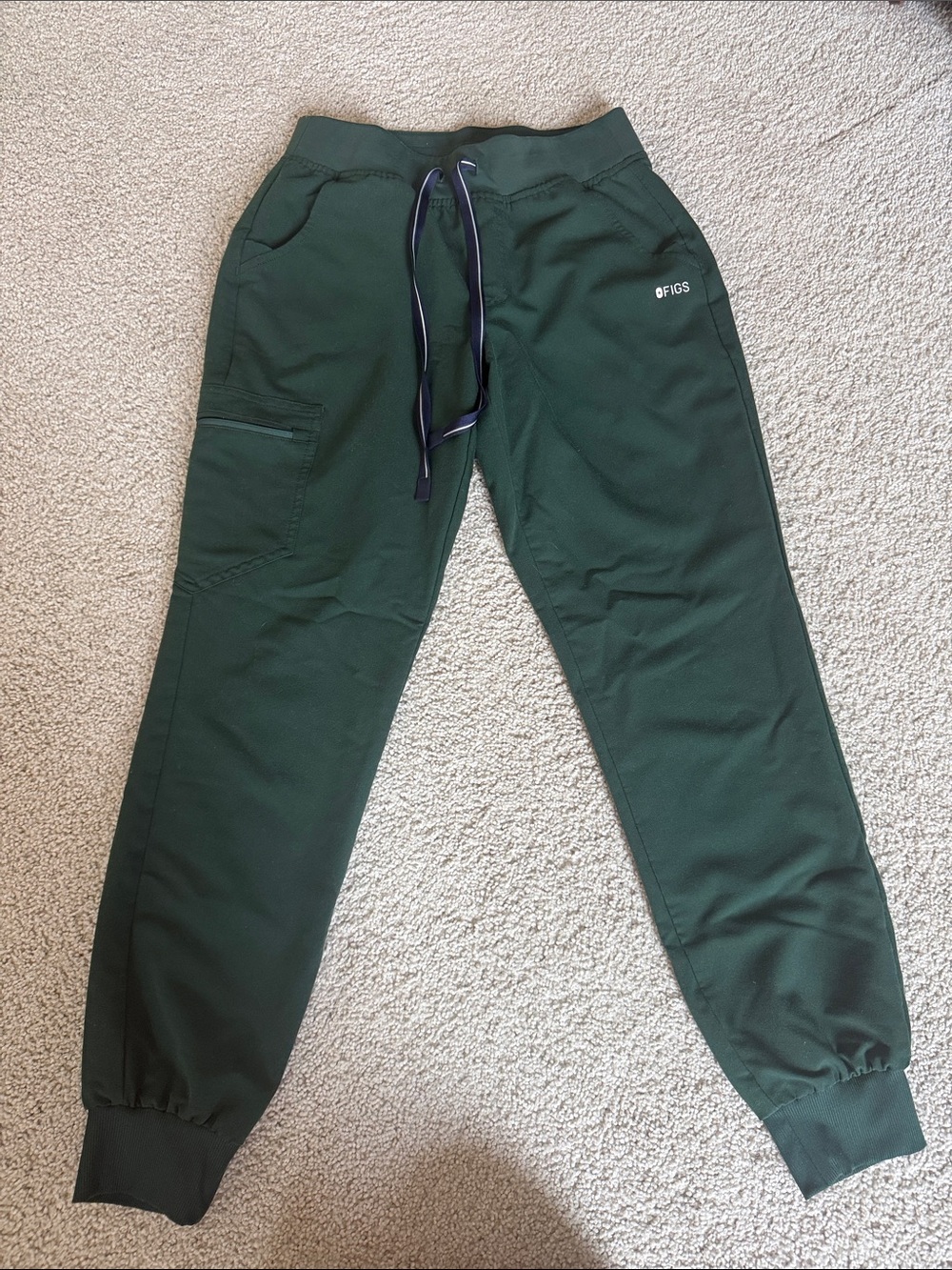 FIGS Forest Green Jogger Scrub Pants